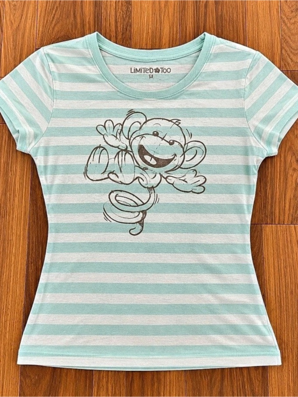 Limited Too Striped Short Sleeve Tee Girls Size 12